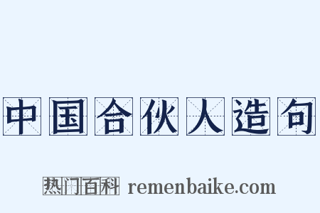 中国合伙人造句是什么意思的图片
